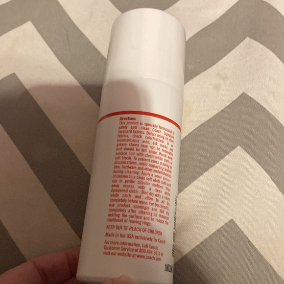 COACH  Cleaner and Signature Fabric Cleaner 6 oz Opened, 95% full - Picture 3 of 4